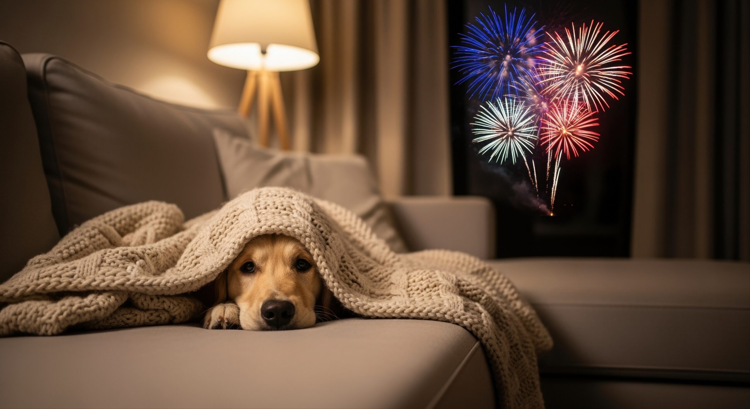 New Year’s Eve and Pets: How to Keep Your Dog or Cat Calm During Fireworks